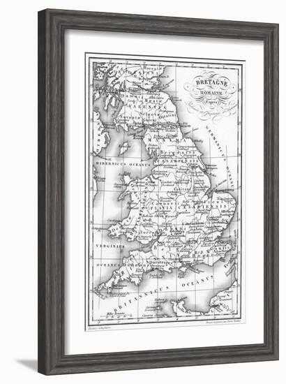 Roman Britain Map-null-Framed Art Print