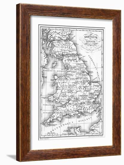 Roman Britain Map-null-Framed Art Print