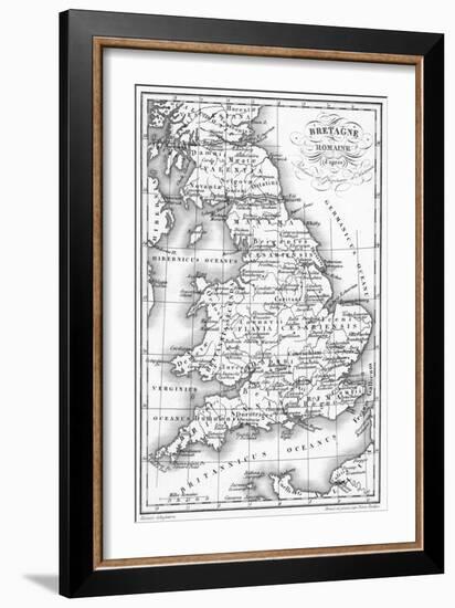 Roman Britain Map-null-Framed Art Print