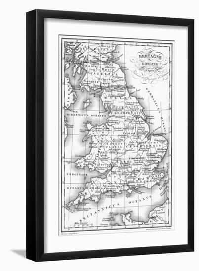 Roman Britain Map-null-Framed Art Print