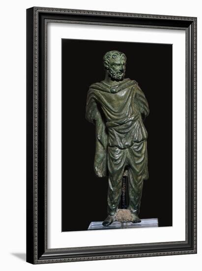 Roman bronze of a Gaulish prisoner-Unknown-Framed Giclee Print