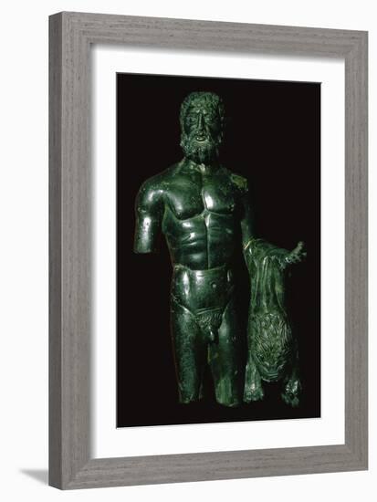 Roman bronze of Hercules-Unknown-Framed Giclee Print