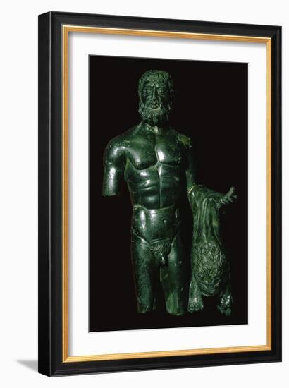Roman bronze of Hercules-Unknown-Framed Giclee Print
