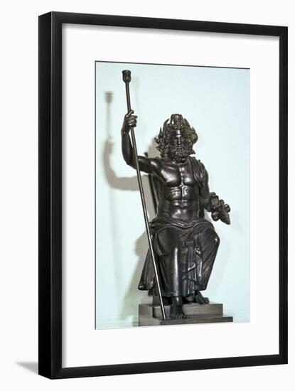 Roman bronze of Jupiter-Unknown-Framed Giclee Print