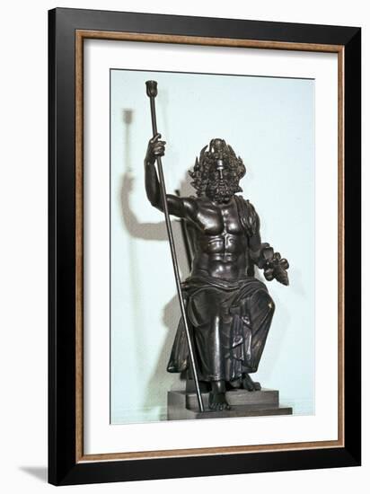 Roman bronze of Jupiter-Unknown-Framed Giclee Print