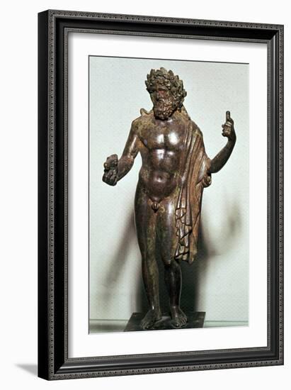 Roman bronze of Poseidon-Unknown-Framed Giclee Print