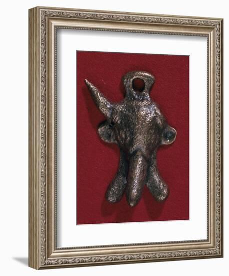 Roman bronze phallic amulet, 2nd century. Artist: Unknown-Unknown-Framed Giclee Print