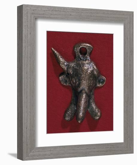 Roman bronze phallic amulet, 2nd century. Artist: Unknown-Unknown-Framed Giclee Print