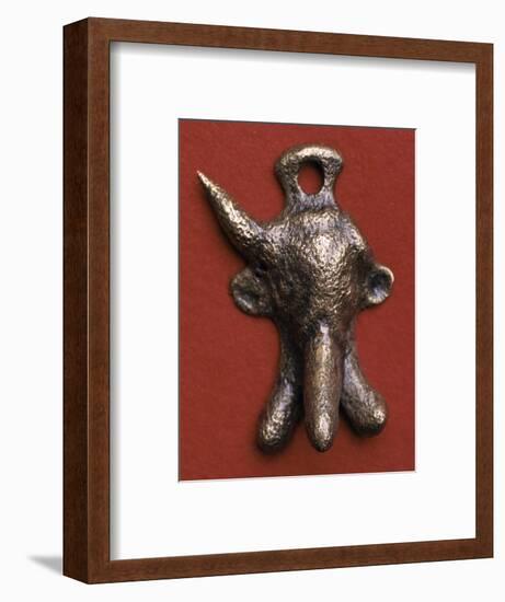 Roman bronze phallic amulet, 2nd century-Unknown-Framed Giclee Print