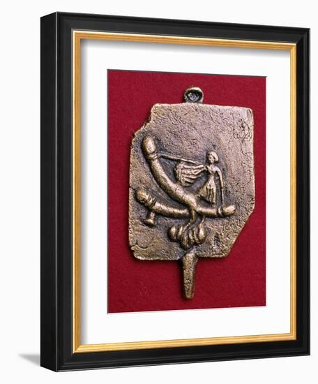 Roman bronze phallic amulet. Artist: Unknown-Unknown-Framed Giclee Print