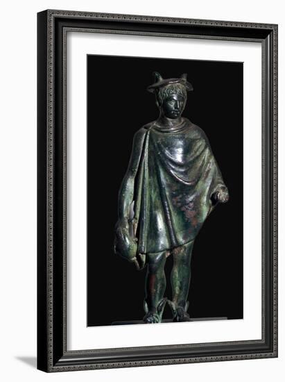 Roman bronze statuette of Mercury carrying a purse-Unknown-Framed Giclee Print