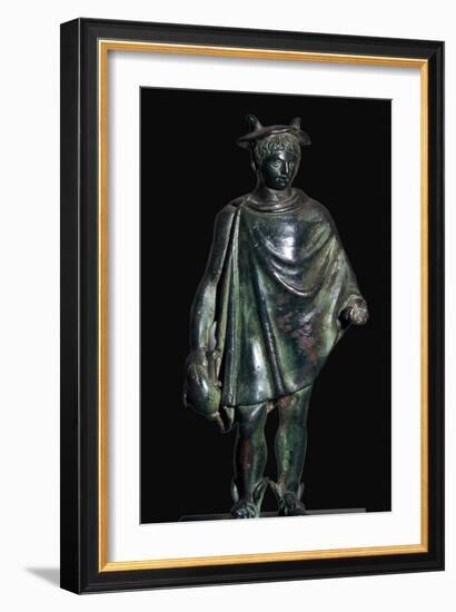 Roman bronze statuette of Mercury carrying a purse-Unknown-Framed Giclee Print