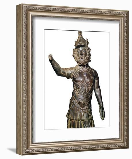 Roman bronze statuette of the god Mars, 2nd century-Unknown-Framed Giclee Print