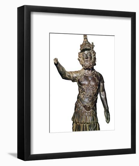 Roman bronze statuette of the god Mars, 2nd century-Unknown-Framed Giclee Print