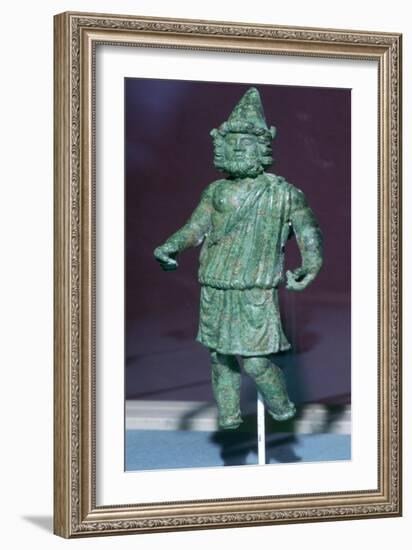 Roman bronze statuette of Vulcan found at Rainesse Farm, Catterick, Yorkshire. Artist: Unknown-Unknown-Framed Giclee Print