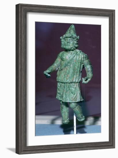 Roman bronze statuette of Vulcan found at Rainesse Farm, Catterick, Yorkshire. Artist: Unknown-Unknown-Framed Giclee Print