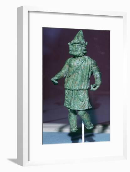 Roman bronze statuette of Vulcan found at Rainesse Farm, Catterick, Yorkshire. Artist: Unknown-Unknown-Framed Giclee Print