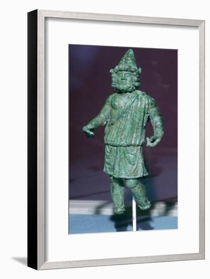 Roman bronze statuette of Vulcan found at Rainesse Farm, Catterick, Yorkshire. Artist: Unknown-Unknown-Framed Giclee Print