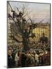 Roman Carnival in Piazza Del Popolo-Pini-Mounted Giclee Print