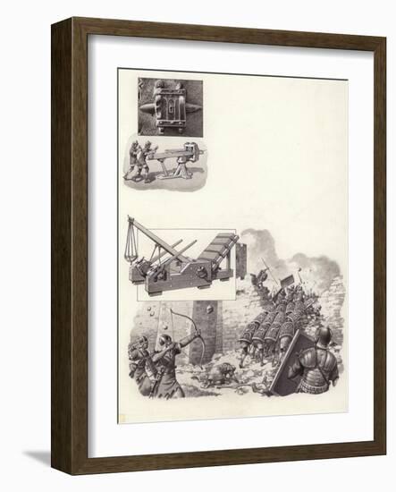 Roman Catapult-Pat Nicolle-Framed Giclee Print