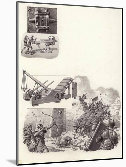 Roman Catapult-Pat Nicolle-Mounted Giclee Print