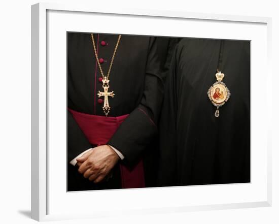 Roman Catholic and Orthodox Bishops, Paris, France, Europe-Godong-Framed Photographic Print