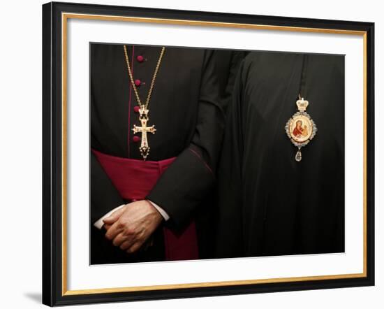 Roman Catholic and Orthodox Bishops, Paris, France, Europe-Godong-Framed Photographic Print