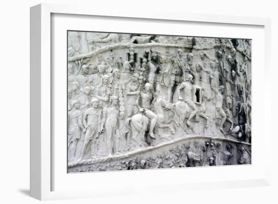 Roman Cavalry and Auxiliaries, Trajan's Column, Rome, c2nd century-Unknown-Framed Giclee Print