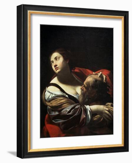 Roman Charity, 1620S-Simon Vouet-Framed Giclee Print