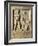 Roman Civilization, Funerary Stele with Relief Depicting Gladiator Fight, from Amisos, Turkey-null-Framed Giclee Print