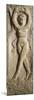 Roman Civilization, Relief Portraying Female Dancer, from Pest, Hungary-null-Mounted Giclee Print