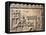 Roman Civilization, Relief Portraying Gladiators and Lions Fighting in Circus-null-Framed Premier Image Canvas