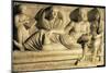 Roman Civilization, Relief Scene Showing Drawing Up of Contract or Will-null-Mounted Giclee Print