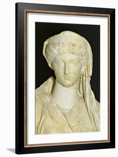 Roman Civilization Statue of Seated Livia Portrayed as Ceres from Roselle-null-Framed Giclee Print