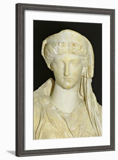 Roman Civilization Statue of Seated Livia Portrayed as Ceres from Roselle-null-Framed Giclee Print