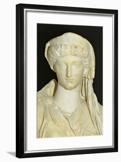 Roman Civilization Statue of Seated Livia Portrayed as Ceres from Roselle-null-Framed Giclee Print