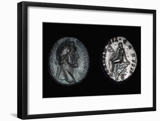 Roman coin of Vespasian, 1st century. Artist: Unknown-Unknown-Framed Giclee Print