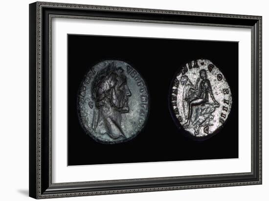 Roman coin of Vespasian, 1st century. Artist: Unknown-Unknown-Framed Giclee Print