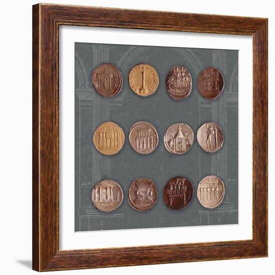 Roman Coins I-The Vintage Collection-Framed Giclee Print