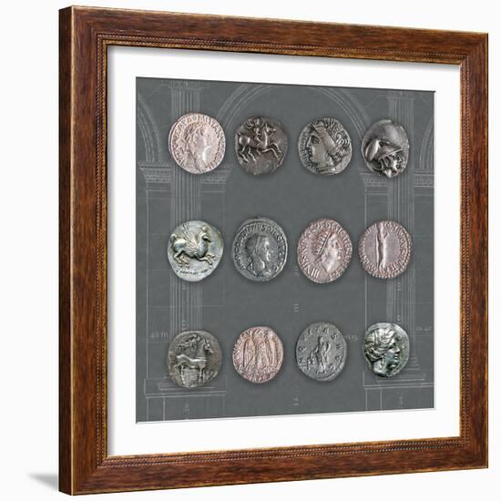 Roman Coins II-The Vintage Collection-Framed Giclee Print