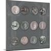 Roman Coins II-The Vintage Collection-Mounted Giclee Print