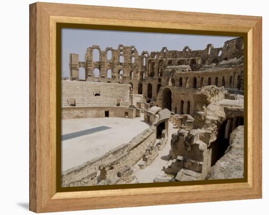 Roman Colosseum, El Jem, Unesco World Heritage Site, Tunisia, North Africa, Africa-Ethel Davies-Framed Premier Image Canvas