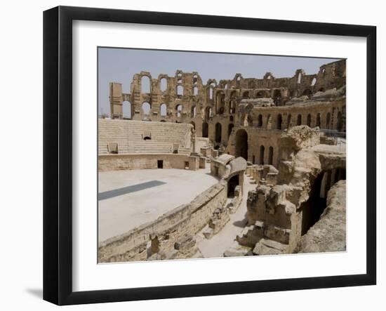 Roman Colosseum, El Jem, Unesco World Heritage Site, Tunisia, North Africa, Africa-Ethel Davies-Framed Photographic Print