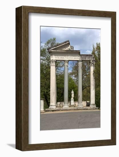 Roman Column and Lintel Structure, Villa Borghese Park, Rome, Lazio, Italy-James Emmerson-Framed Photographic Print