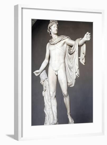 Roman Copy of Apollo Belvedere-Leochares-Framed Photographic Print