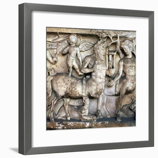 Roman depiction of a centaur in a Bacchic procession, 2nd century. Artist: Unknown-Unknown-Framed Giclee Print