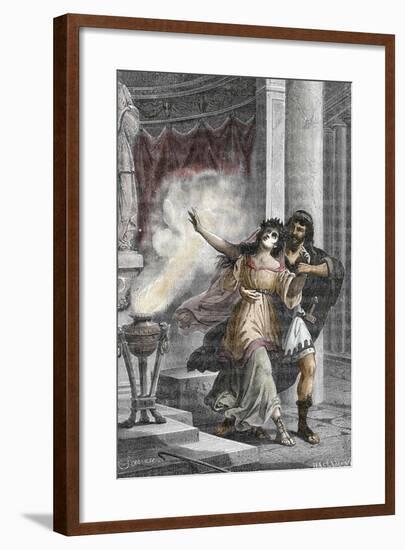 Roman Emperor Heliogabalus Kidnapping a Vestal-null-Framed Giclee Print