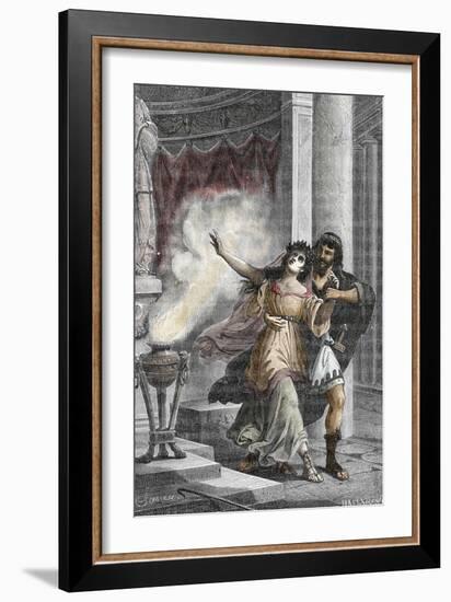 Roman Emperor Heliogabalus Kidnapping a Vestal-null-Framed Giclee Print