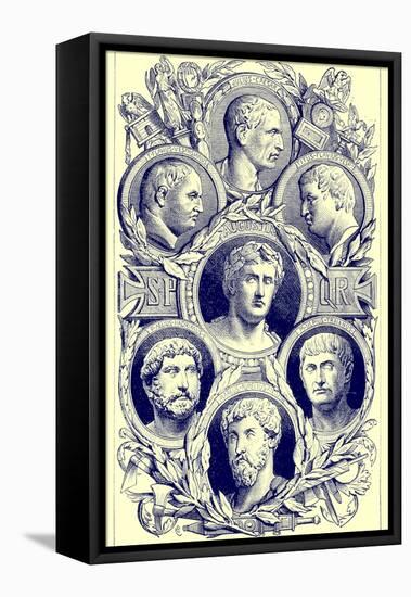 Roman Emperors, Illustration from 'The Illustrated History of the World', Published C.1880-English-Framed Premier Image Canvas