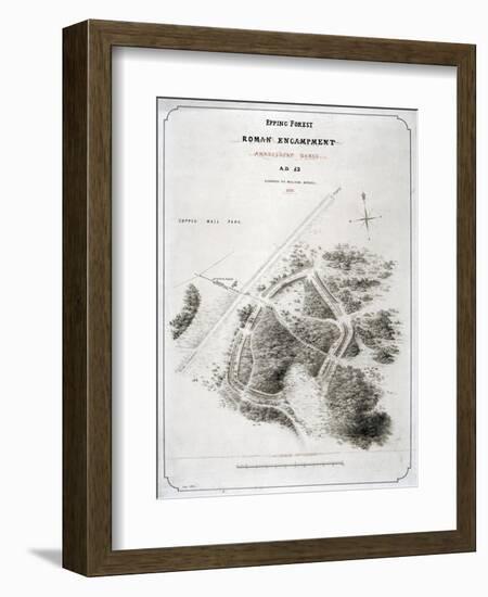 Roman Encampment in Epping Forest, Essex, 1876-William d'Oyley-Framed Giclee Print